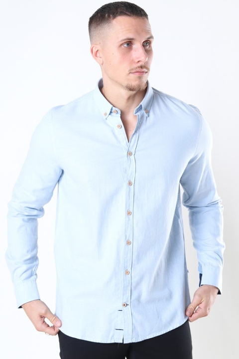 Kronstadt Johan Diego Cotton Chemises Light Blue