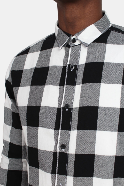 Only & Sons Gudmund Ls Checked Chemises Cloud Dancer