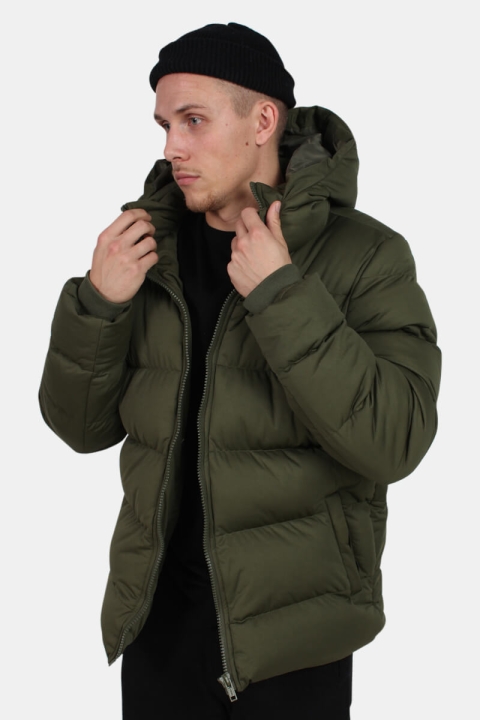 Urban Classics Hooded Boxy Puffer Veste Olive