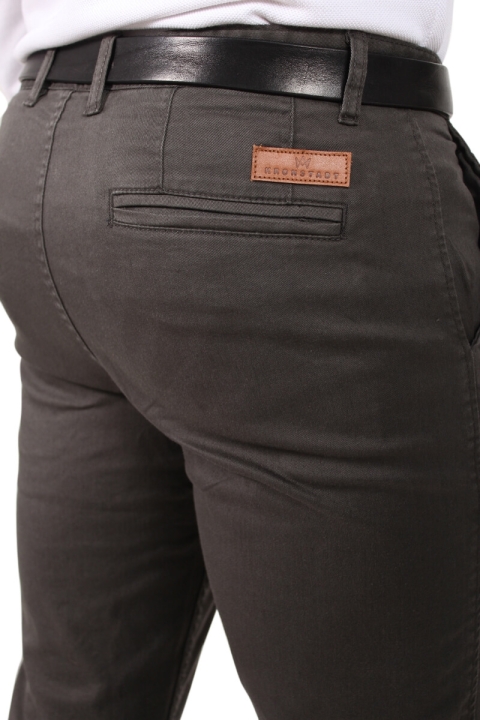 Kronstadt Daniel Stretch Chino Pantalon Stone Grey