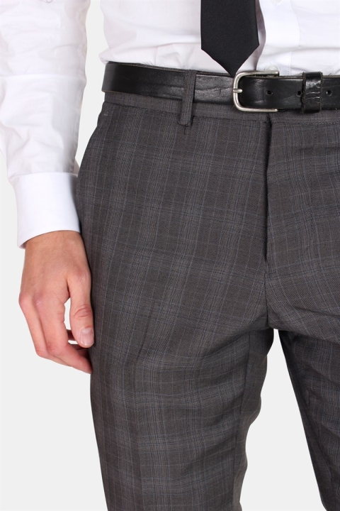 Lindbergh Checked Men's Costume Check Grey