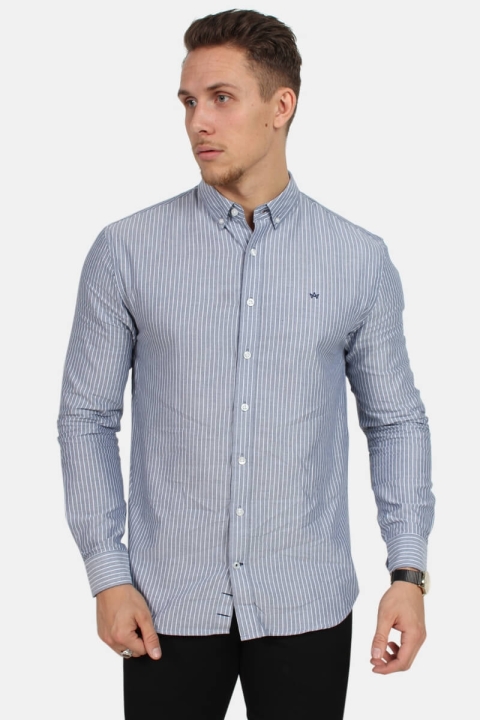 Kronstadt Johan Oxford Big Stripe Chemises Navy
