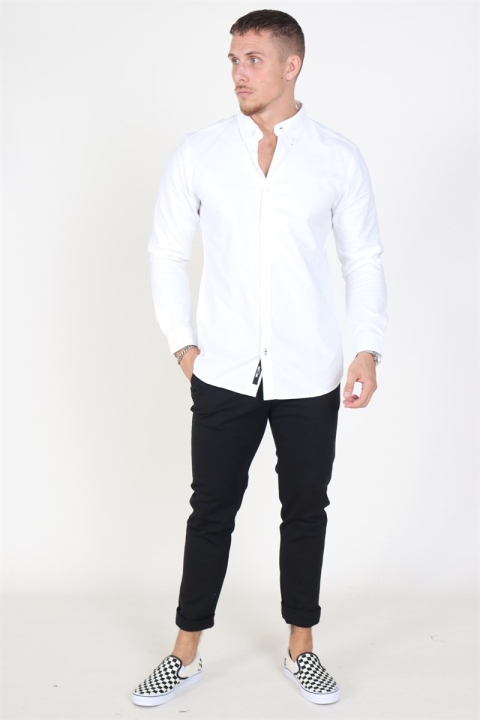 Only & Sons Oliver Organic Oxford Chemises White