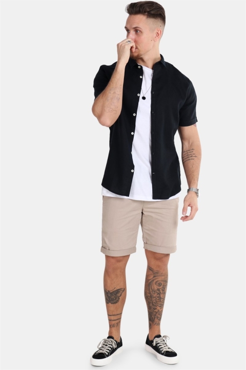Tailored & Originals Karter S/S Chemises Black
