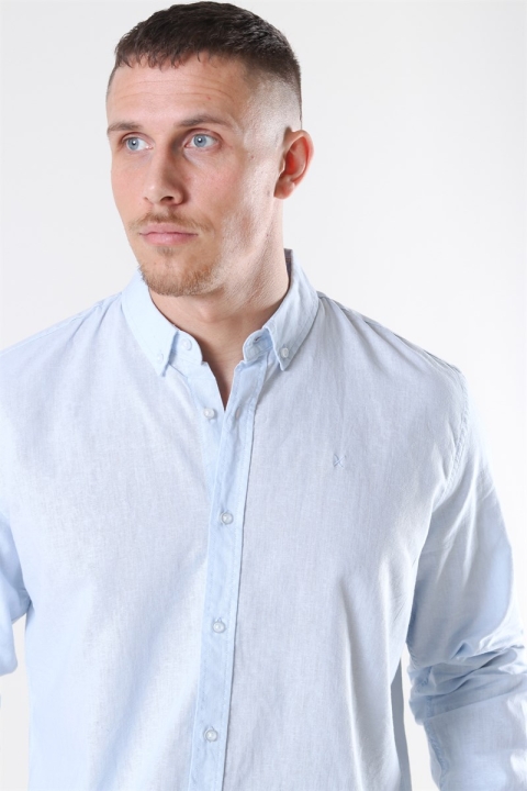 Clean Cut Copenhagen Cotton Linen Chemises Sky Blue