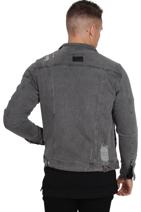 Just Junkies Barry Zip Denim Veste Frost Grey