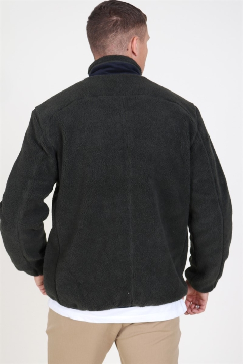 Only & Sons Dominic Sherpa Highneck Veste Forest Night