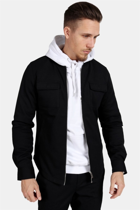 Clean Cut Pocket Jersey Veste Black