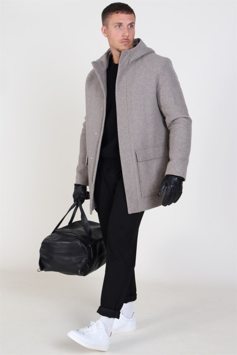 Jack & Jones Roland Wool Parka Veste Greige