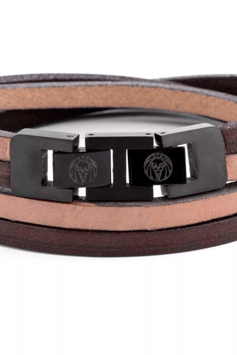 Lucleon Læder Bracelet Brun/Beige