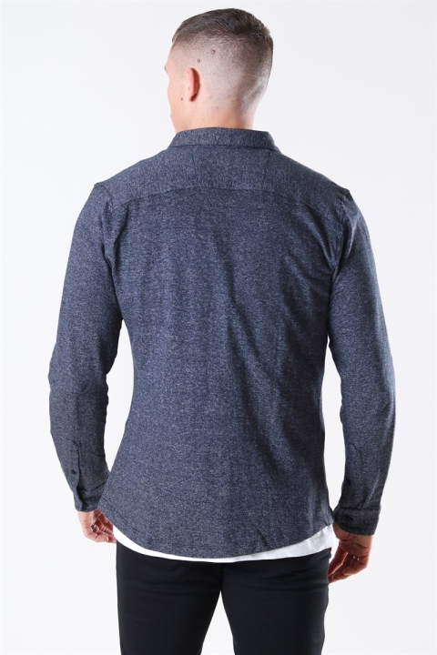 Only & Sons Gabriel LS Strikket Chemises Dark Navy