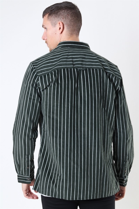 Only & Sons Edward Striped Corduroy Chemises Deep Depths