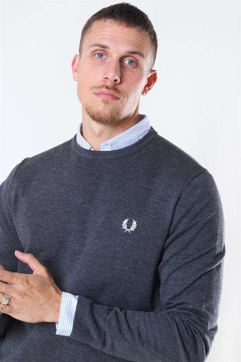 Fred Perry Classic CN Tricot Graphite Marl