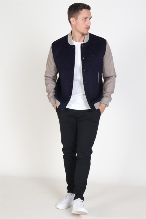 Les Deux Varsity Bomber Veste Navy