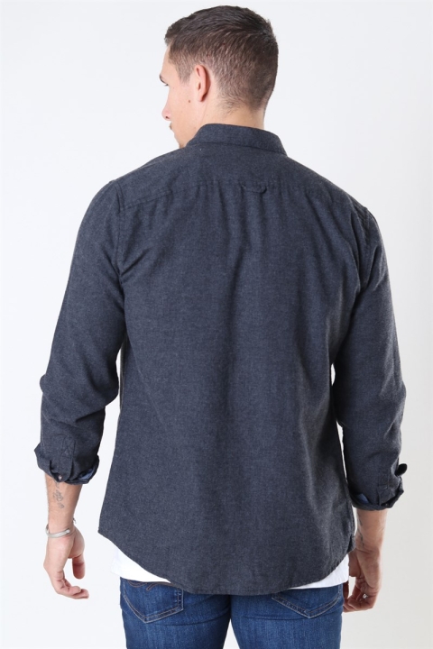 Only & Sons Edin LS Flannel Twill Chemises Black