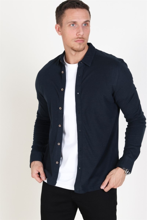 Only & Sons Cuton LS Knitted Melange Chemises Reflecting Pond