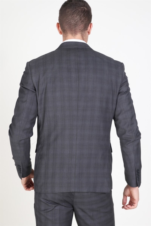 Lindbergh Checked Men's Costume Check Grey