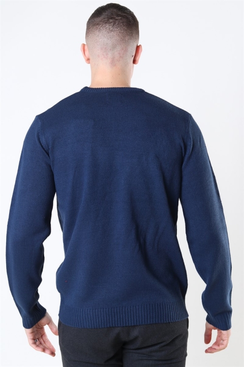 Only & Sons Xmas 7 Funny Front Badge Tricot Dress Blues
