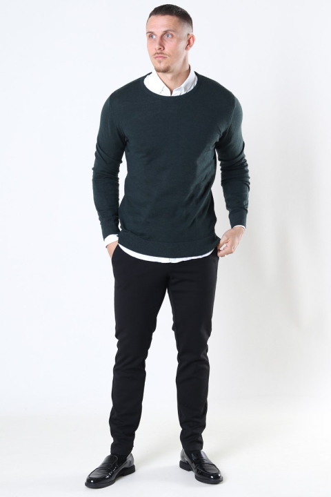 Clean Cut Copenhagen Merino Wool Crew Tricot Bottle Green