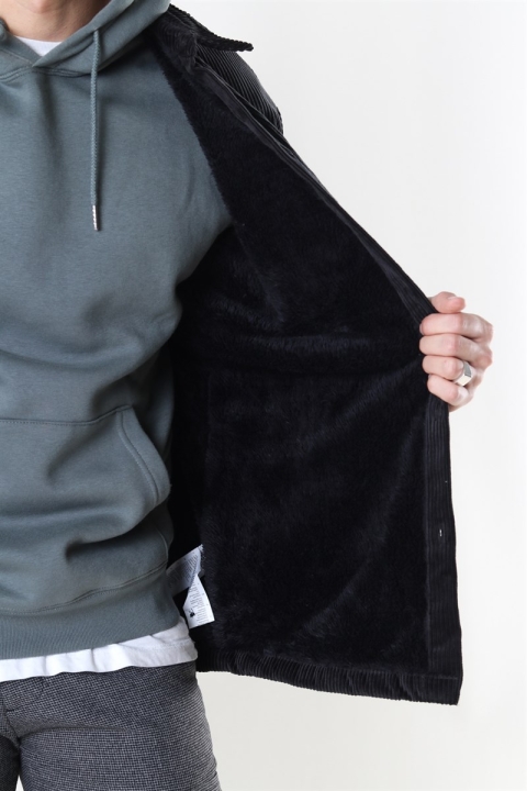 Urban Classics Corduroy Skjorte Veste Black