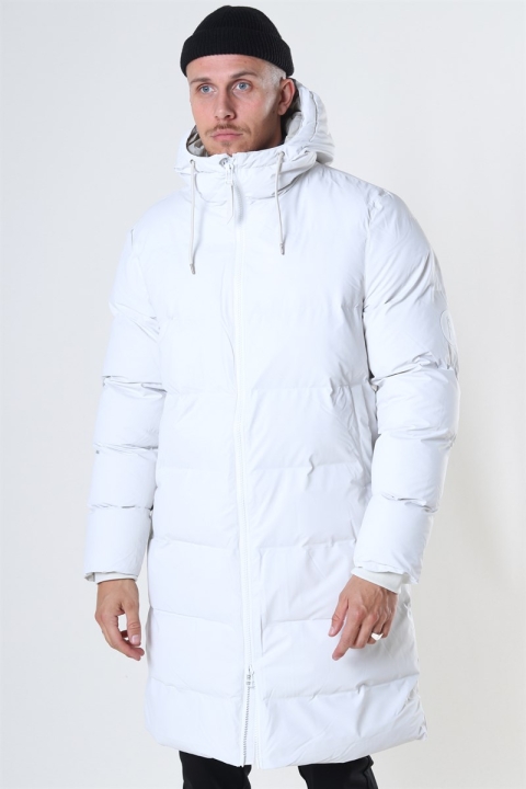 Rains Long Puffer Veste Off White