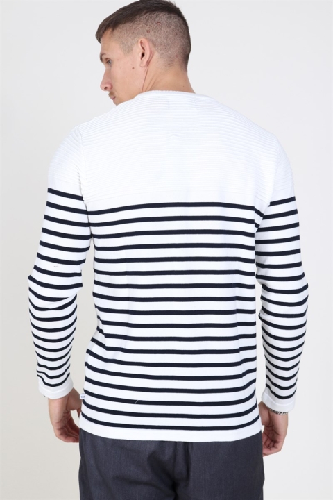 Kronstadt Link Stripe Tricot Off White/navy