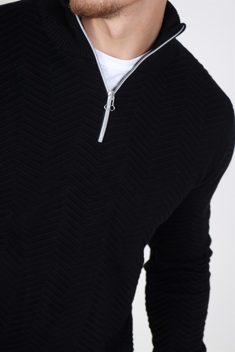Kronstadt Carlo Half Zip Tricot Black