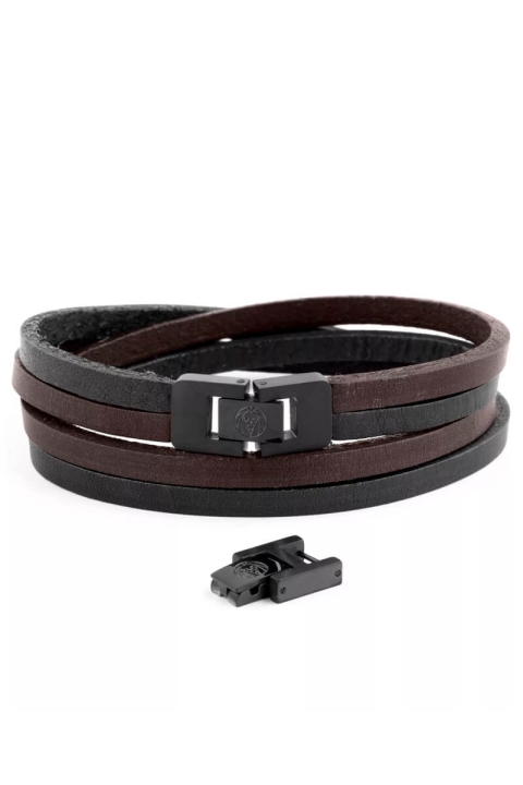Lucleon Læder Bracelet Brun/Sort