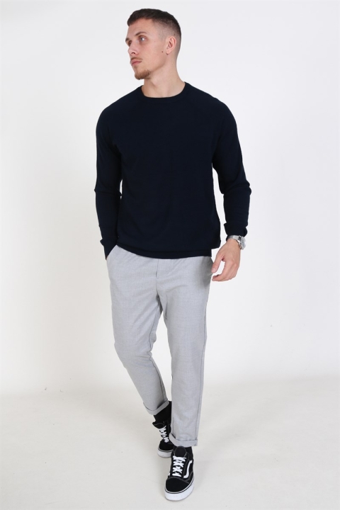 Only & Sons Mikkel Soft Crew Raglan Tricot Dark Navy