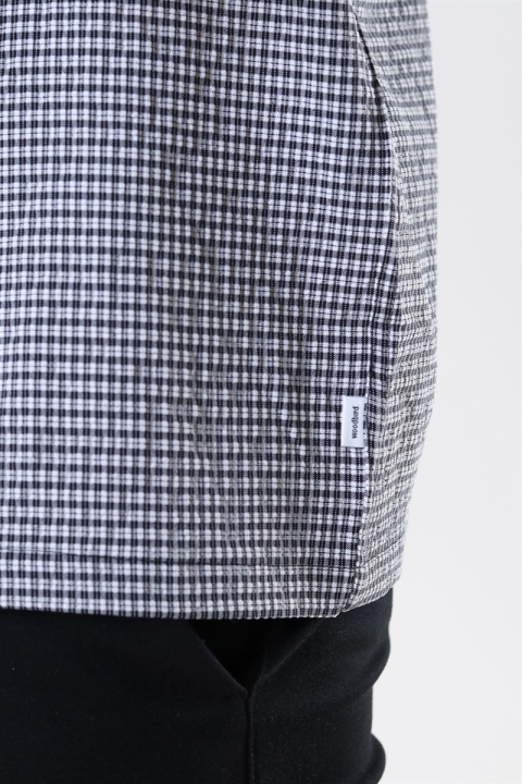 Woodbird Chan Check Chemises Black-White