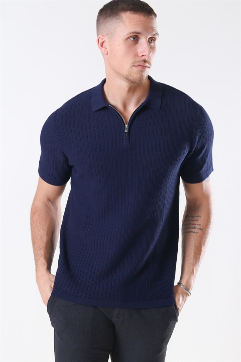 Jack & Jones Blabristol Tricot SS Polo Maritime Blue