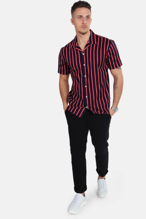 Kronstadt Cuba S/S Gr. 82 Chemises Navy/White/Red