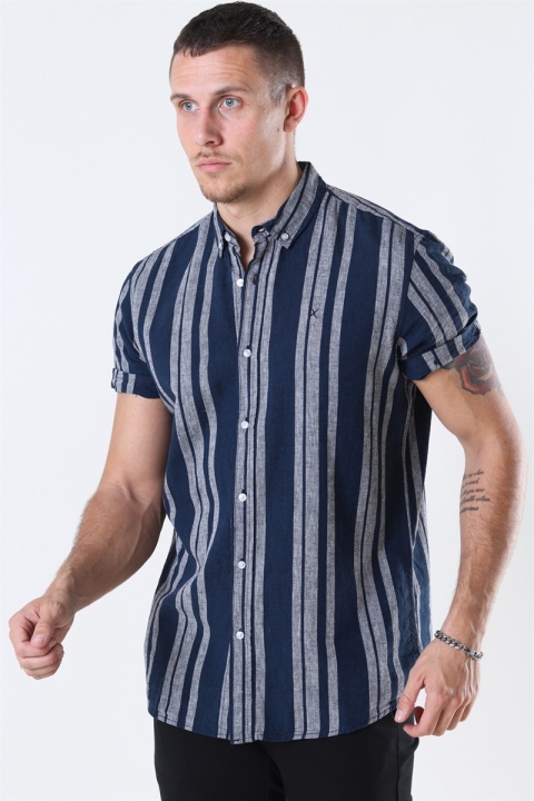Clean Cut Sälen 146 SS Chemises Navy/Grey