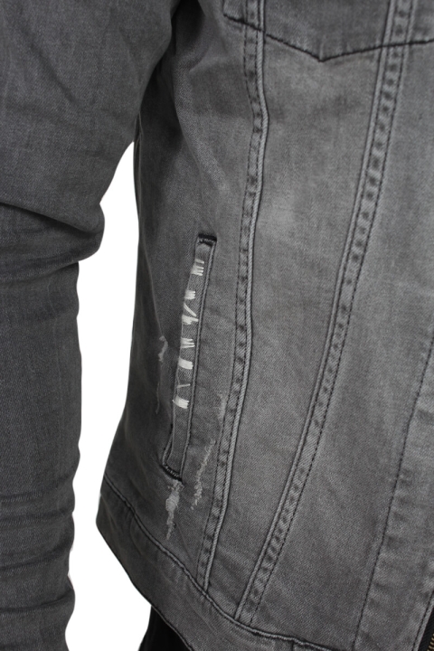 Just Junkies Barry Zip Denim Veste Frost Grey