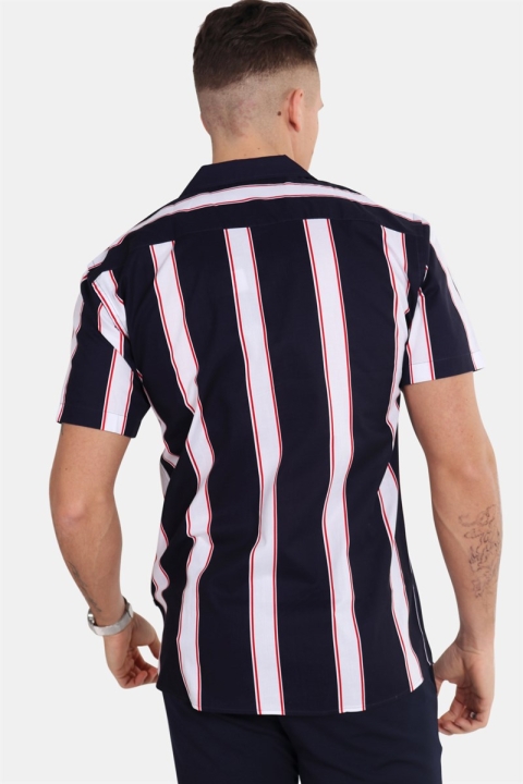 Kronstadt Cuba S/S Gr.89 Chemises Navy/White/Red