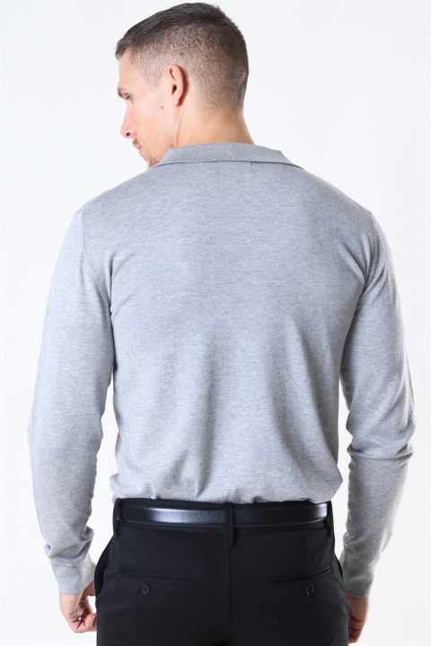 Jeff Acheletta Polo Tricot Light Grey Mix