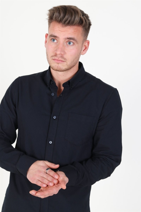 Only & Sons Alvaro LS Oxford Chemises Black