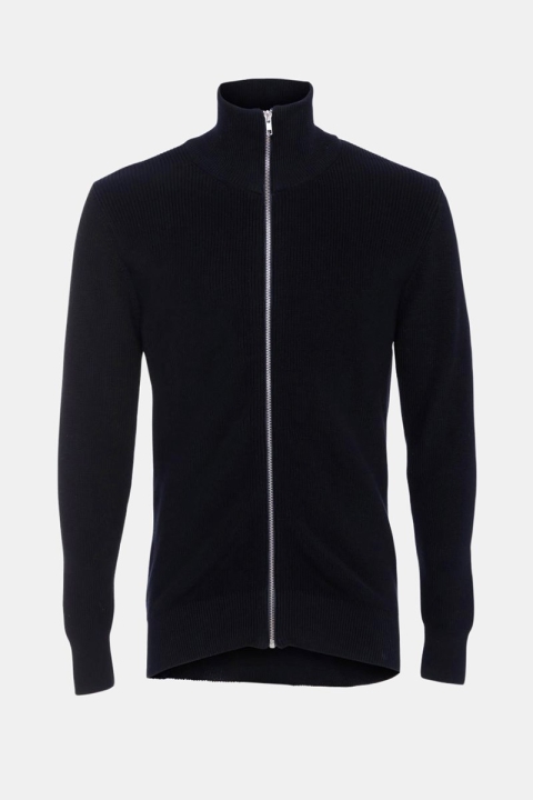 Clean Cut Osin Zip Cardigan Tricot Navy