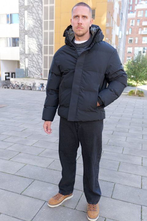 Jack & Jones Alpha Puffer Jacket Black