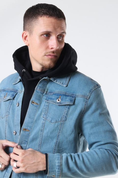 Solid Peyton Denim Veste Light Village Blue Denim