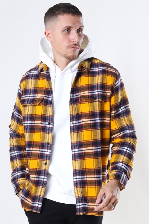 Levis Jackson Worker Chemises Golden Yellow