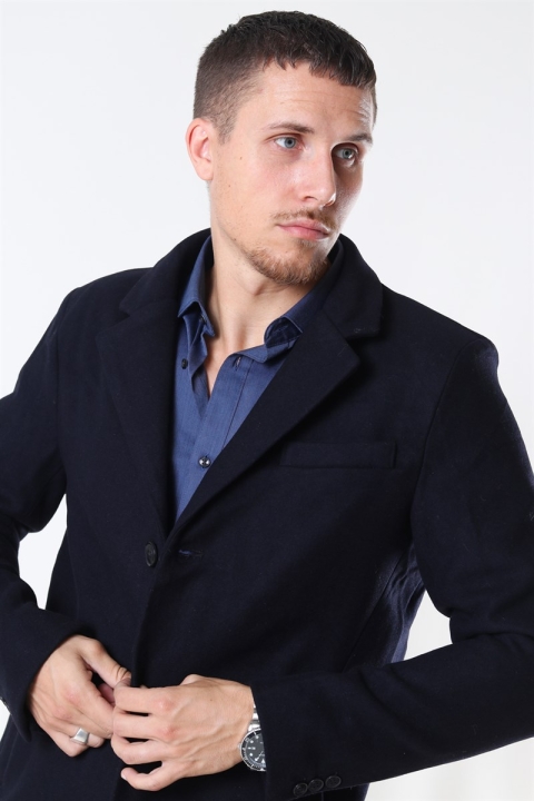 Tailored & Originals Sonny Plain Veste Insignia Blue