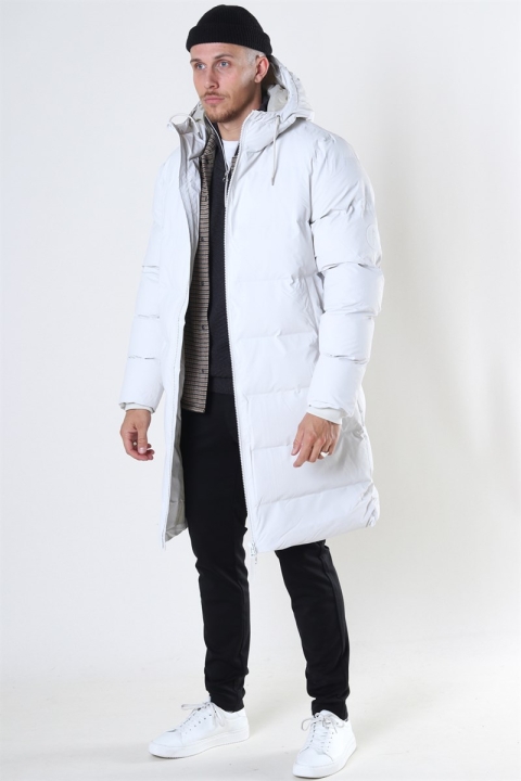 Rains Long Puffer Veste Off White