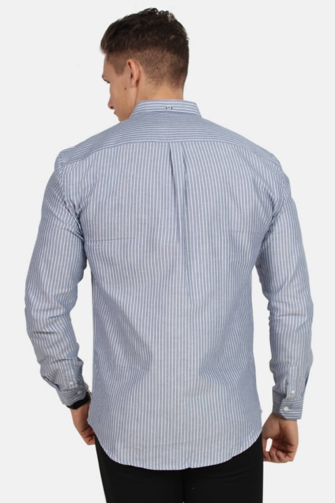Kronstadt Johan Oxford Big Stripe Chemises Navy