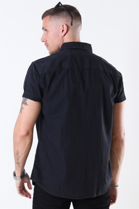 Jack & Jones Sheridan Chemises S/S Black Denim