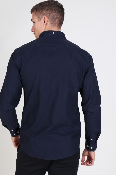 Kronstadt Johan Oxford Washed Chemises Navy