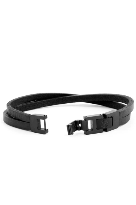 Lucleon Læder Bracelet Sort