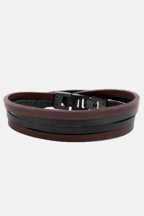 Lucleon Læder Bracelet Brun/Sort