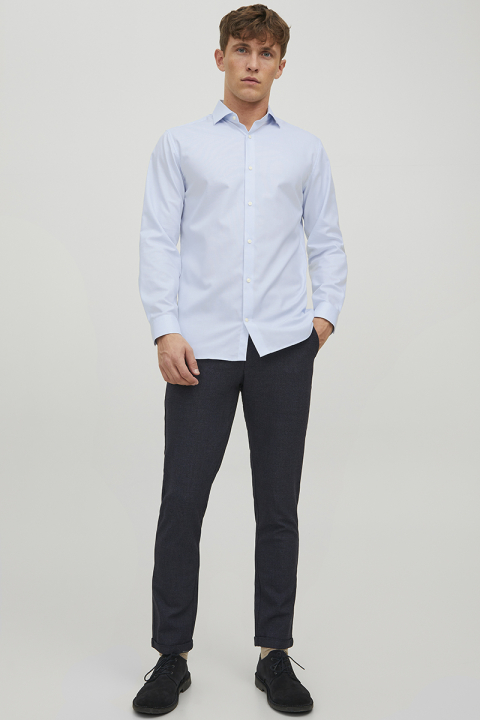 Jack & Jones Parker Wrinkle Resistant Shirt LS Cashmere Blue