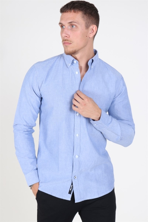 Only & Sons Oliver Organic Oxford Chemises Blue Bell